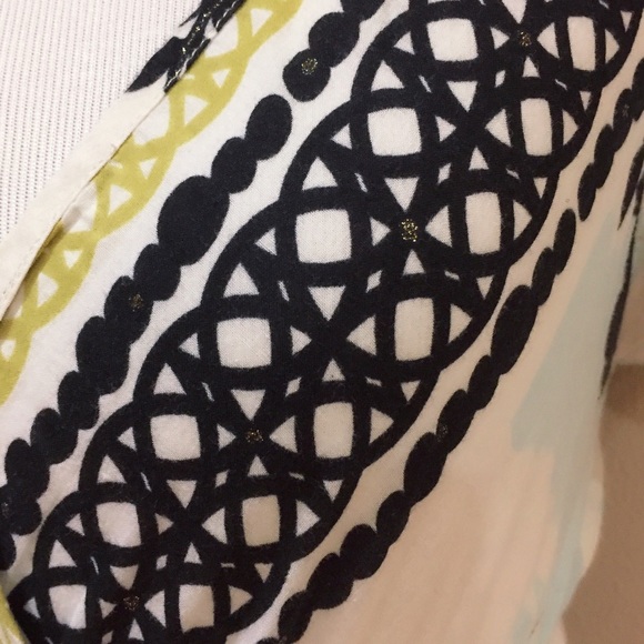 Rare Yag Couture Boho V-Neck Cotton Printed Dress - Picture 4 of 4